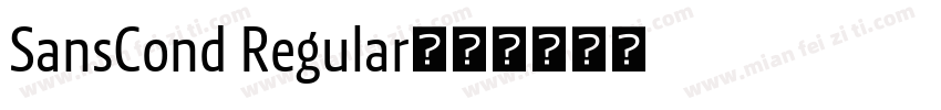 SansCond Regular字体转换